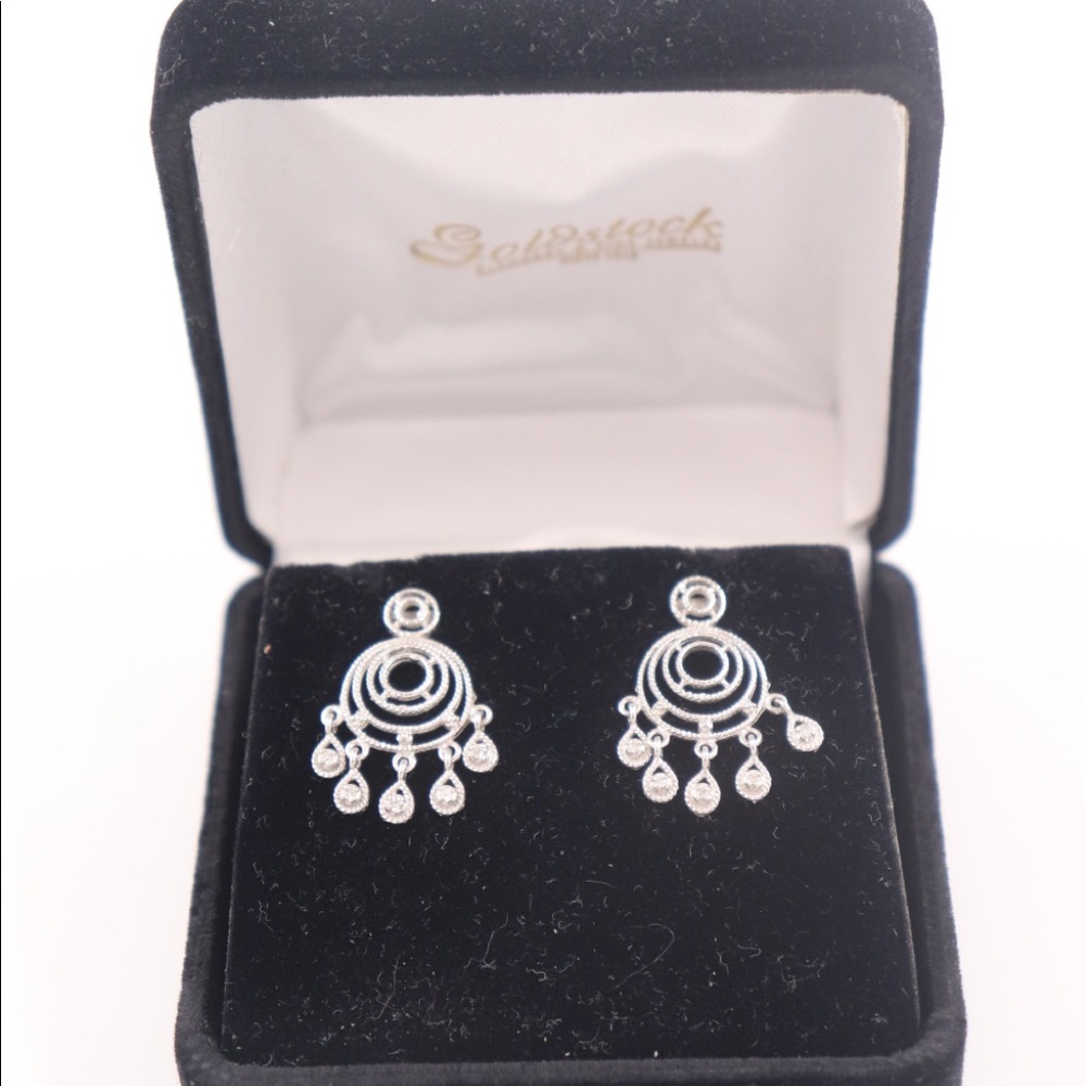 14K White Gold Earrings